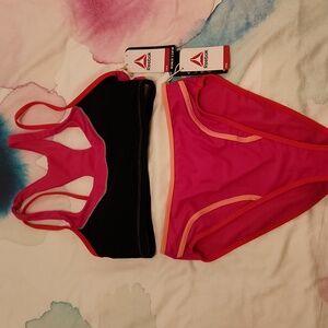 Reebok two-piece athletic swimsuit, size medium